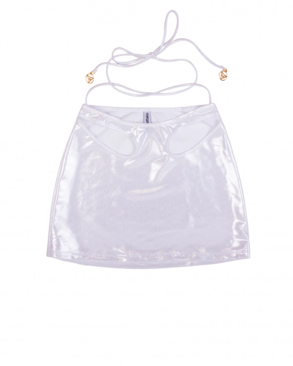 Strandszoknya oldalsó kivágásokkal és megkötővel