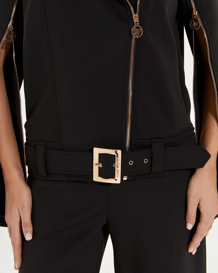 Jacke mit Reißverschluss und Gürtel