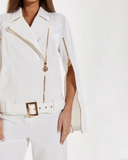 White Jacket Set