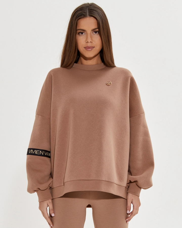 Sweatshirt oversize avec logo Vivien Vance