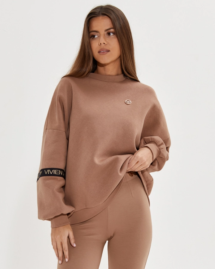 Sweatshirt oversize avec logo Vivien Vance