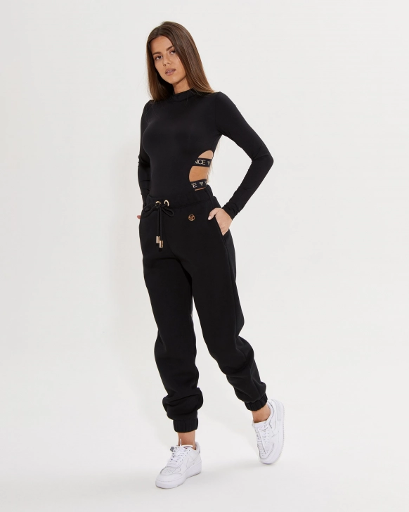 Pantalon oversize en coton et polyester avec cordon et poches