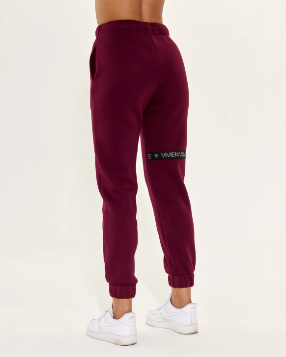 Pantalon oversize en coton et polyester avec cordon et poches