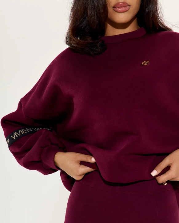 Legging en coton taille haute avec logo latéral