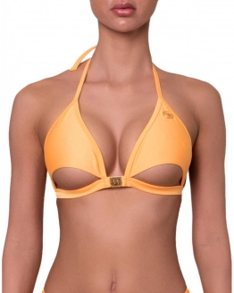 Mell Alatt Nyitott Szivacs Mentes Bikini Felső – ORANGE – 2. kép