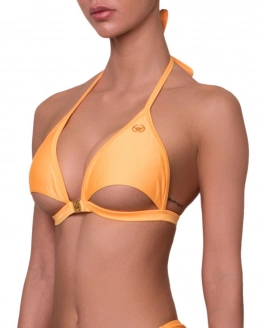 Mell Alatt Nyitott Szivacs Mentes Bikini Felső – ORANGE – 3. kép