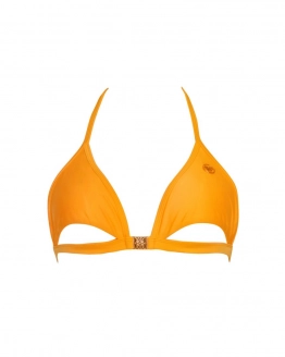 Mell Alatt Nyitott Szivacs Mentes Bikini Felső – ORANGE – 1. kép