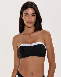 Black White Bikini Set
