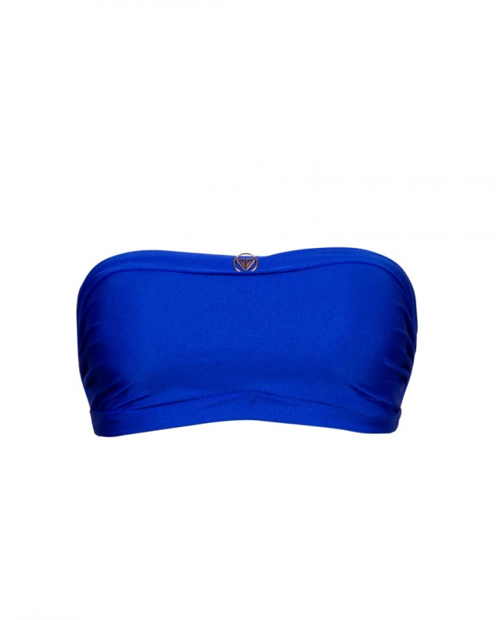 Schulterfreies Bikini-Oberteil mit herausnehmbaren Pads