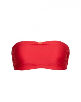 Schulterfreies Bikini-Oberteil mit herausnehmbaren Pads