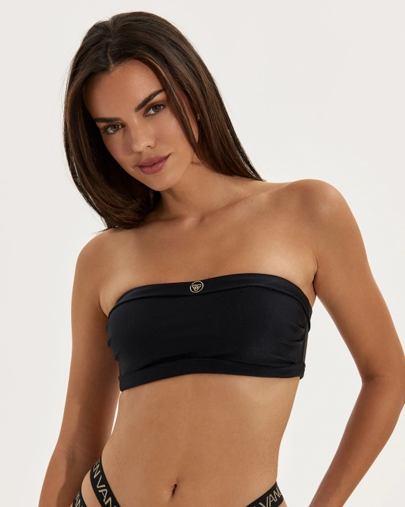 Top Bikini Fără Bretele Cu Burete Detașabil