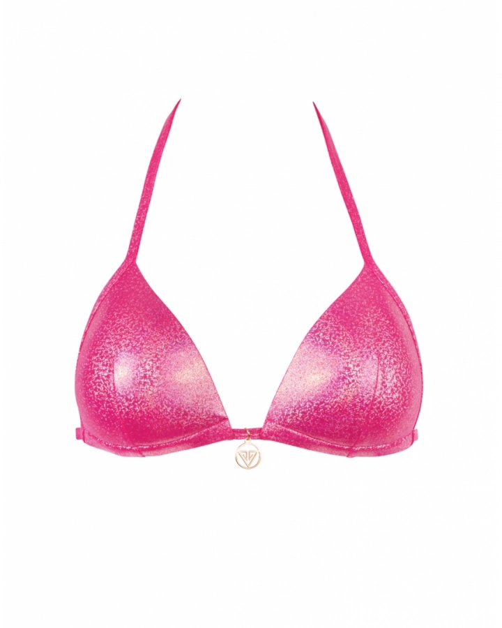 Sutien triunghi metalizat push-up