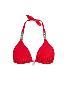 Triangel-Bikinioberteil mit Kettendetail