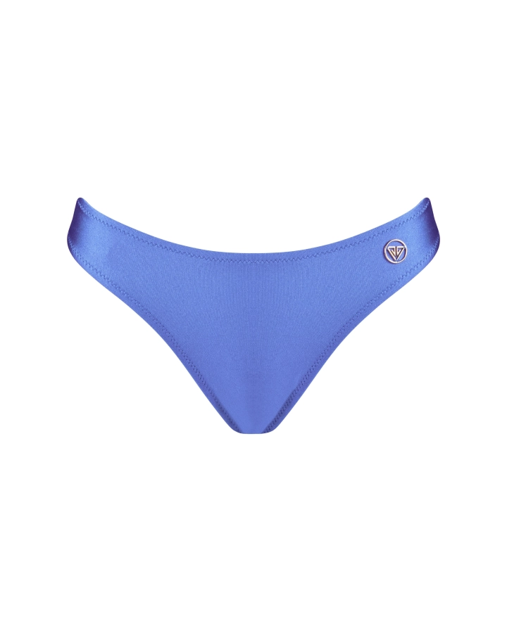 Brazilian bikini bottom with front gold logo