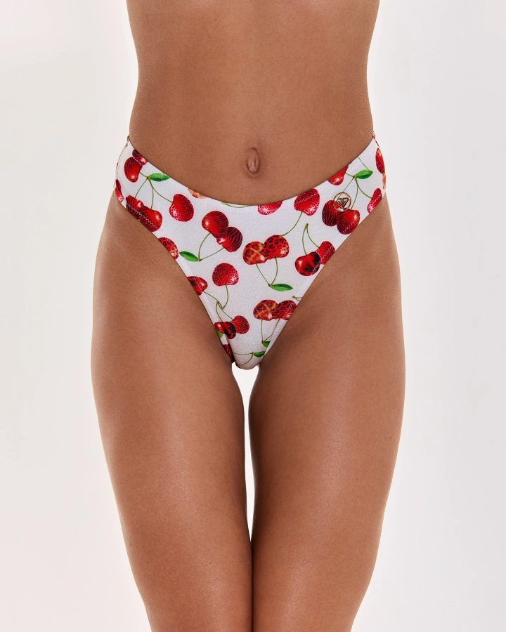 Brasilianischer Bikini-Slip Mit Gold-Logo