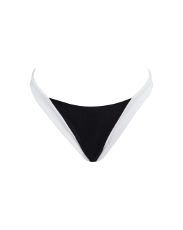 Slip tanga clasic cu logo auriu și design rafinat
