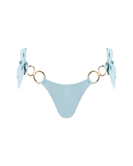 Brazílske bikini nohavičky so zlatými krúžkami a leskom