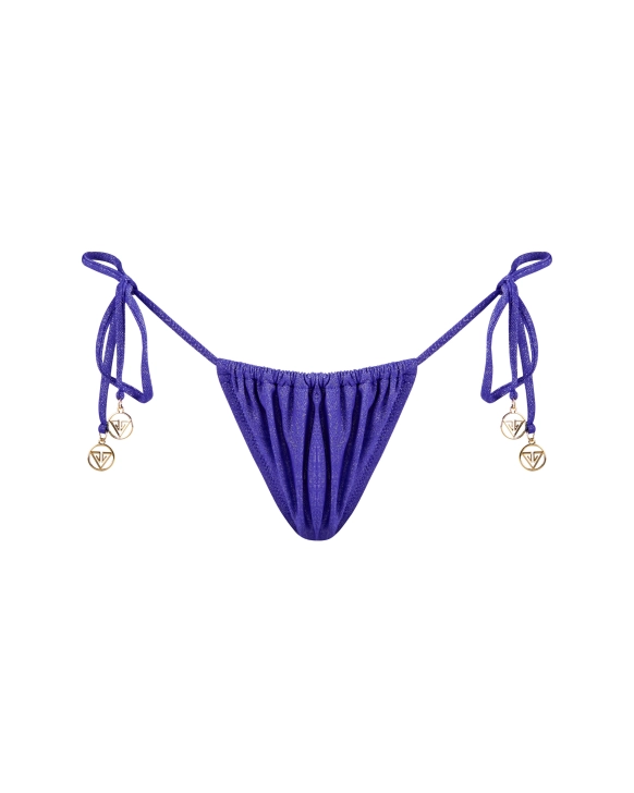 Adjustable Side Tie Thong Bikini Bottom