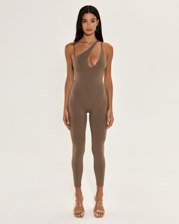 Jumpsuit with Open Neckline