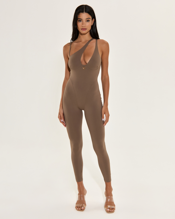 Jumpsuit with Open Neckline