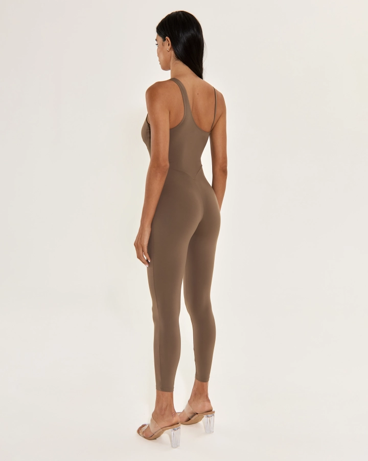 Sexy Damen Jumpsuit mit Asymmetrischem Träger