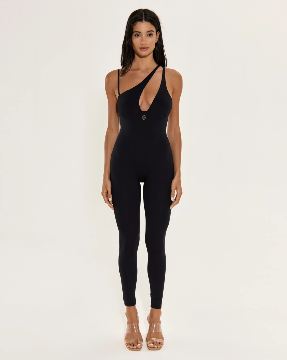 Jumpsuit with Open Neckline