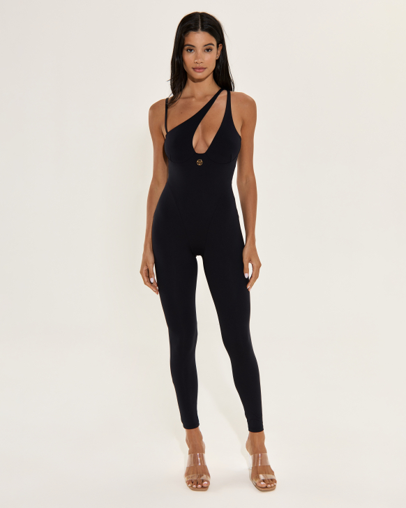 Jumpsuit with Open Neckline