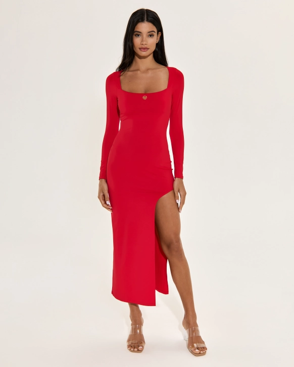 Rochie Maxi cu Mânecă Lungă