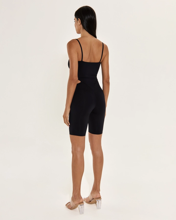 Sexy Kurzer Damen Jumpsuit mit Dünnen Trägern