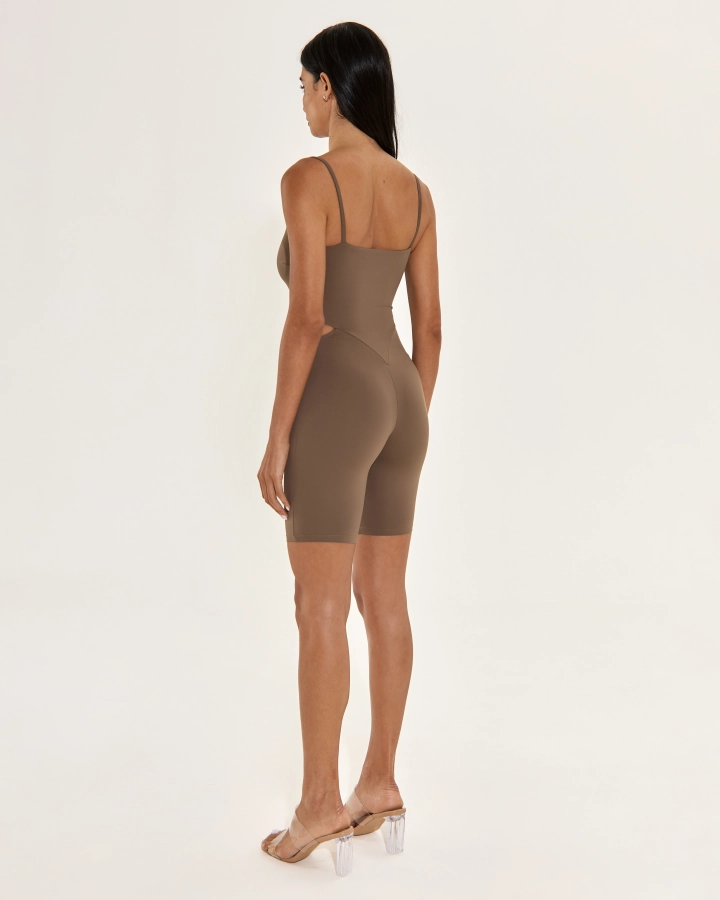 Sexy Kurzer Damen Jumpsuit mit Dünnen Trägern