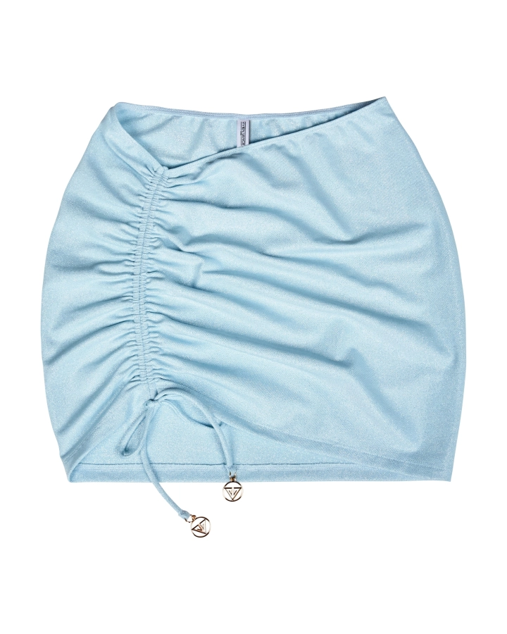 Side-Ruched Beach Skirt