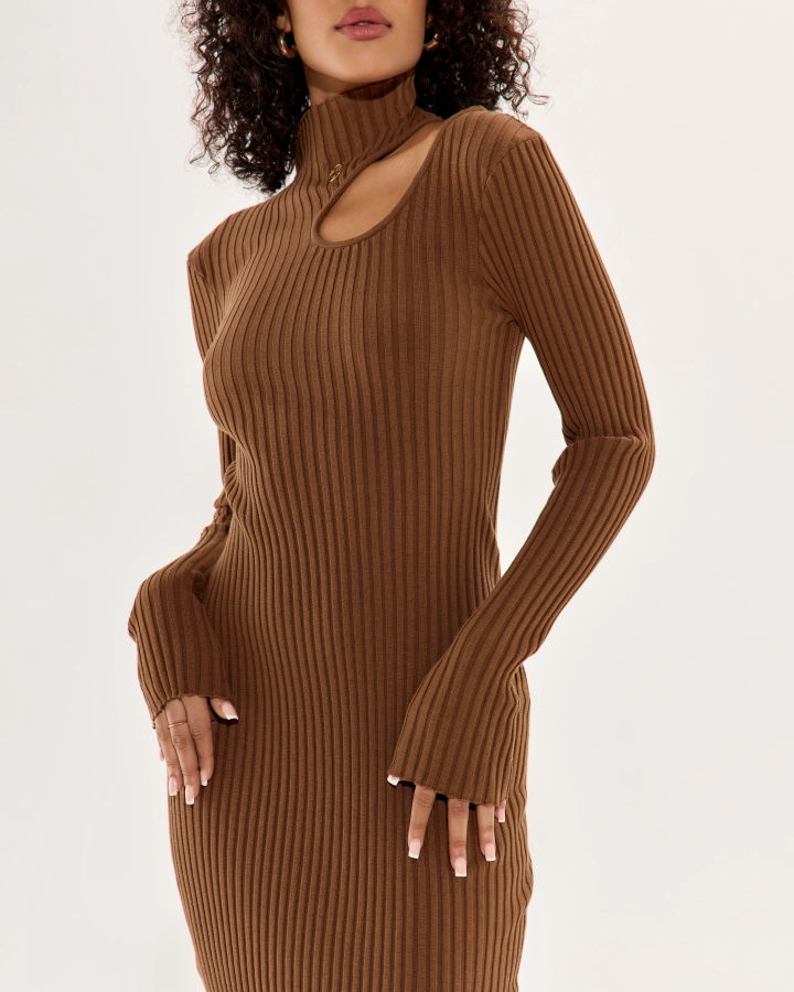 Häkelkleid Bio-Baumwolle One-Shoulder
