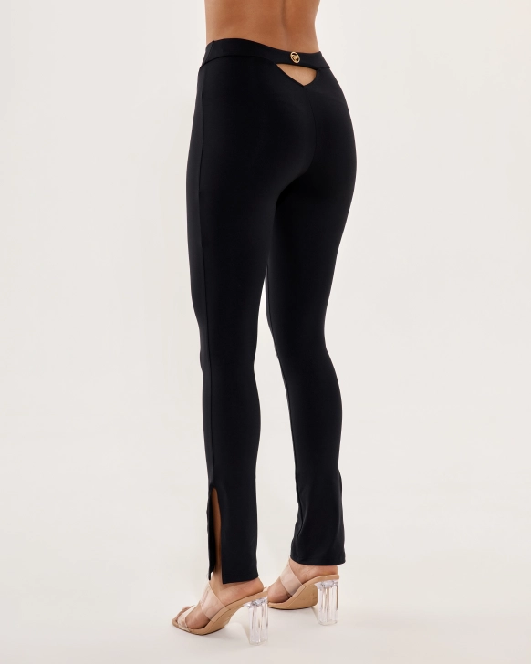 Legging basique avec logo doré
