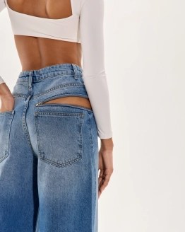 Avorio Denim Set