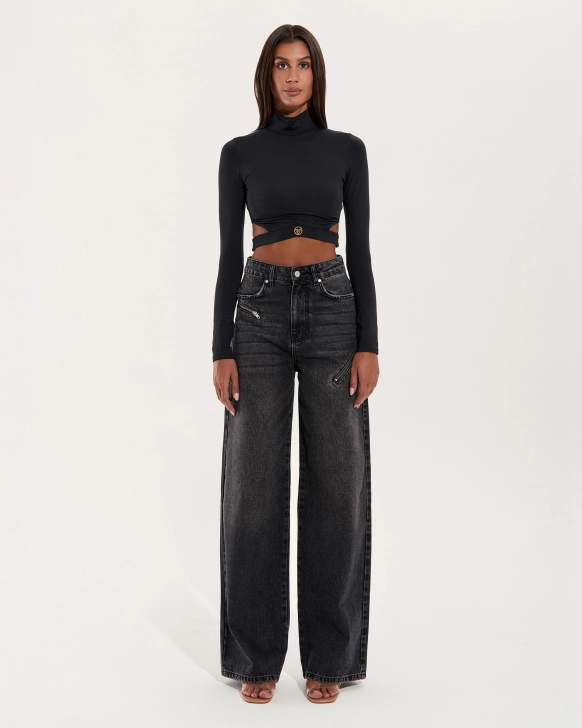 Black Denim Set