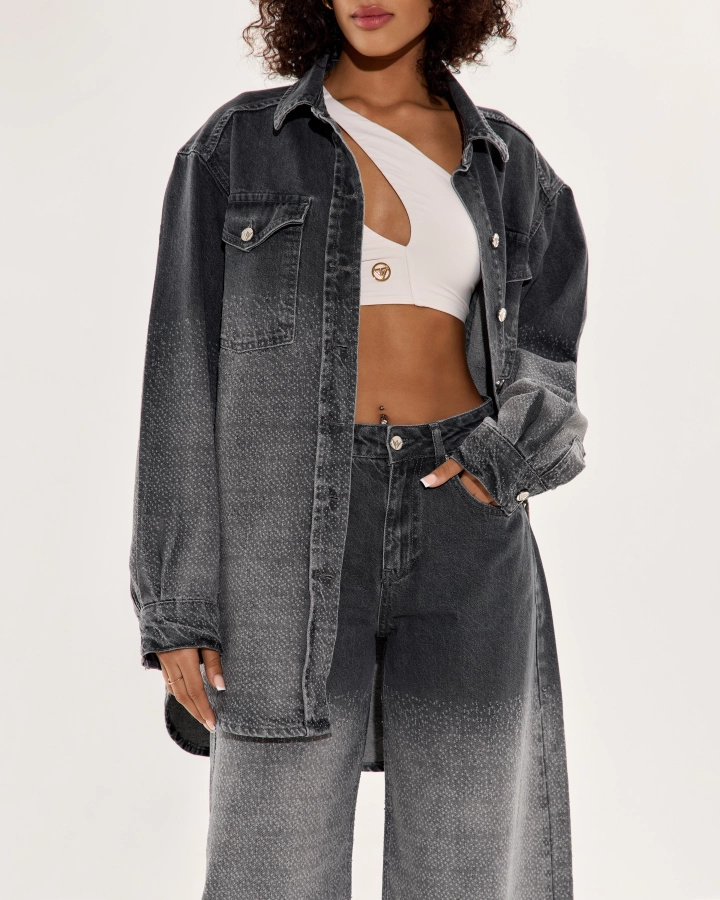 Ballon-Jeans für Damen mit flauschiger Oberfläche