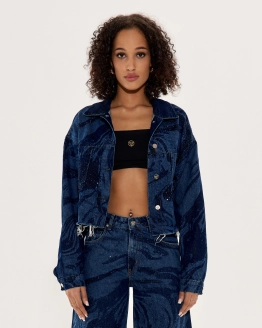 Dark Blue Denim Set